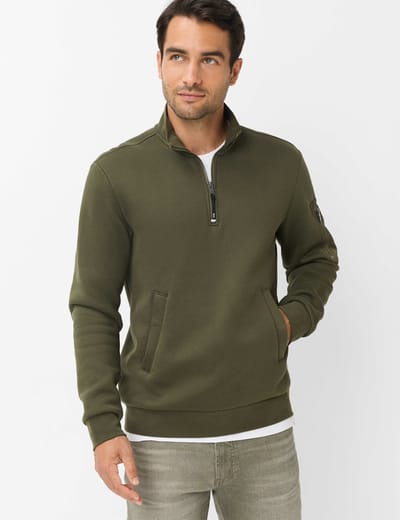 Brax Heren Troyer  Style SION burnt olive Groen Olijf, groen - olijf, maat M