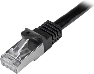StarTech.com 2m Zwart Cat6 / Cat 6 Shielded (SFTP) Patch Cable 2 m - patchkabel - 2 m - sort - Zwart - 2m