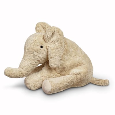 Senger Naturwelt warmteknuffel olifant klein - Sand Linen - pittenzakje - Handgemaakt in Duitsland