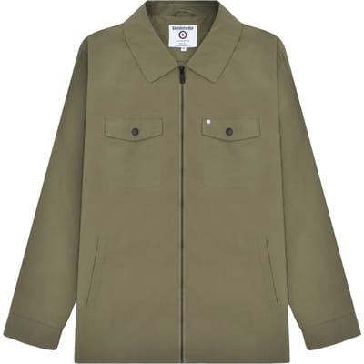 Lambretta Heren Kalmar Jas (Kaki Groen)