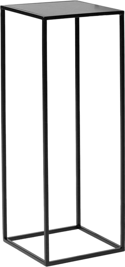 Zuil Quadro Black - 69cm - Zwart - Sokkel - Plantentafel
