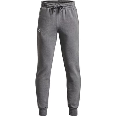Under Armour UA Rival Fleece Joggers-GRY Jongens Sportbroek - Castlerock Light Heather - Wit