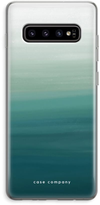 Case Company® - Hoesje geschikt voor Samsung Galaxy S10 Plus hoesje - Ocean - Soft Cover Telefoonhoesje - Bescherming aan alle Kanten en Schermrand