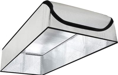 Zolder Deur Isolatie Cover - Tochtwering Deur - Energie Besparen - Dubbele Bel Isolatie - 30x60x11 Inch - Aluminium