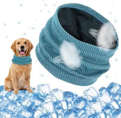 Koelhalsband Hond - Verkoelende Halsdoek - Hitte Verlichten - Direct Koel Effect - 45 x 13 cm - Turquoise