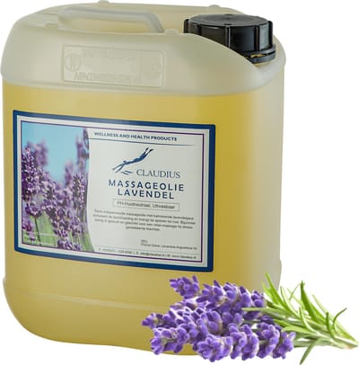 Massageolie Lavendel 5 Liter - 100% natuurlijk - biologisch en koud geperst