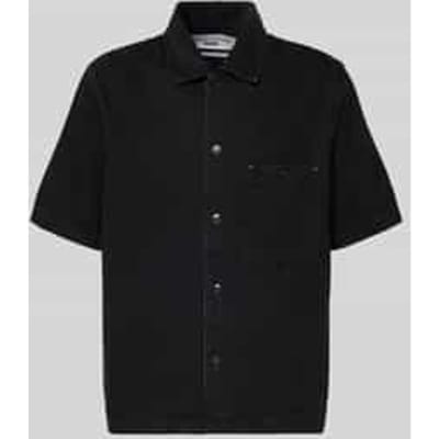 relaxed fit jeanshemd van mix van katoen en lyocell