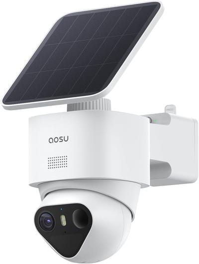4K Beveiligingscamera - Draadloze Camera - Buitenbeveiliging Thuis - Automatische Tracking - 18.5 x 15.5 cm - Wit