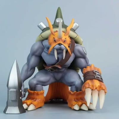 Anime Digimon Adventure Figuur Zudomon Actiefiguren 20cm PVC Beeldje Bureau Ornament Verzamelbaar Model Speelgoed Cadeaus gray