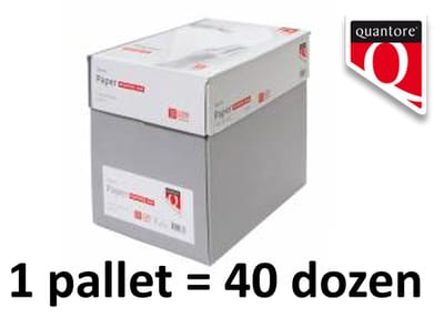 Quantore Economy Kopieerpapier - 200 x pak 500 vel = 1 pallet - 80 gr - wit - business-offer