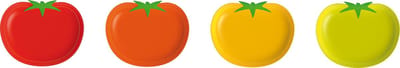 Zak!Designs Kitchen & Garden Tomaat Serveerplateau - Melamine - 20 x 16 cm - Oranje