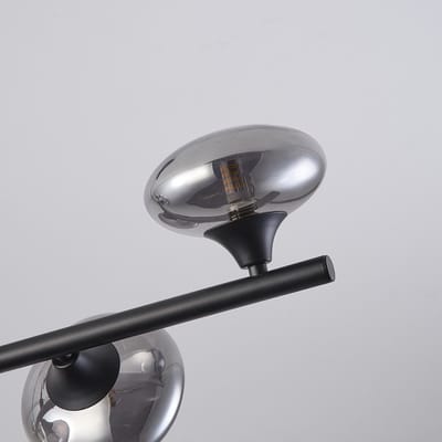LumenXL Hanglamp - smoke glas, 6-lichts - Ovais