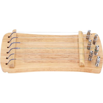 Guzheng Vinger Trainer Houten 6-Snarig Mini Muziekinstrument Vingerzetting Oefenhulpmiddel beige