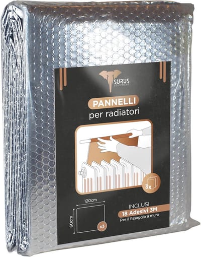Warmteverlies Reducerende Warmtereflecterende Panelen 3 vellen 120x60 cm met Kleefpads