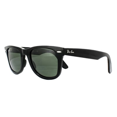 Ray-Ban Zonnebril Wayfarer Ease RB4340 601 Zwart Groen G-15
