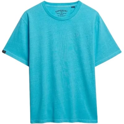 Superdry T-shirt Essentials Relaxed T Shirt M1012208a Aquamarine Blue Mannen Maat - M