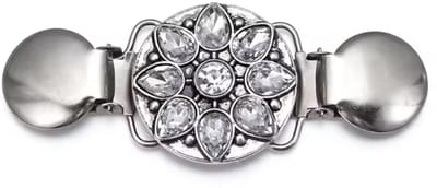 Actie4you® - Broche clip - Vestklem - Vestsluiting - Vestclip dames - Vestsluiting Dames - Vestspeld - Vestclip - Clip Met Haakje - Broche - Antislip Vaste Gesp – Bloem kristal