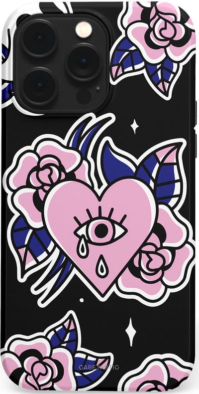 Casetastic Hoesje Geschikt voor Apple iPhone 14 Pro Max Magsafe - Stijlvolle Beschermende Duo-layer Case - Eindeloze passie