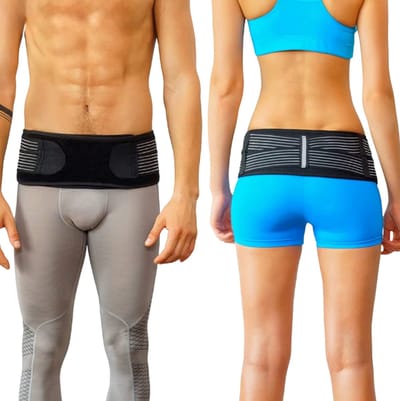 Sacroiliac Heupbrace SI Band voor Lage Rugpijn Dames & Heren – Ischias Zenuwpijn, Bekken-, Lumbaal- en Onderrug Ondersteuning, SI Gewricht Brace Bekkenband Rugbrace