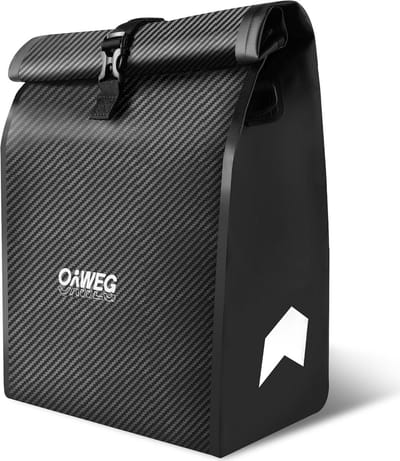 SnelShoppen - Fietstas 28L Waterdicht Grote Roll-Top met Reflecterend Logo, 2-in-1 Handgreep & Schouderriem, Eenvoudige Montage voor Alle Bagagedrager