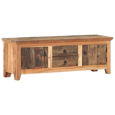 vidaXL - Tv-meubel - 120x30x40 - cm - massief - acaciahout - en - gerecycled - hout