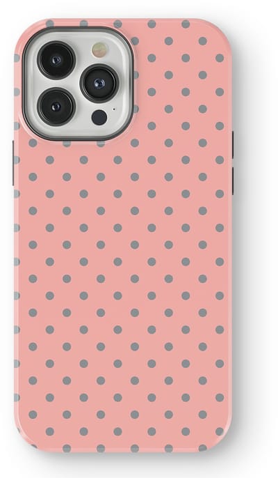 Polka Dots Hoesje geschikt voor iPhone 13 Pro | Geschikt Voor Mag | Stippen Design Backcover geschikt voor iPhone 13 Pro Soft Grey Dots