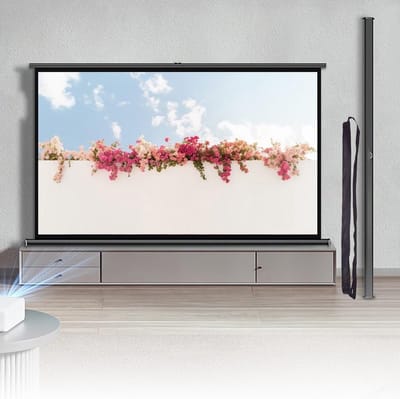 Draagbaar Projectiescherm - Inklapbaar Filmscherm - Thuisbioscoop Presentaties - Glad Kreukvrij Oppervlak - 30 Inch 4:3 - Wit