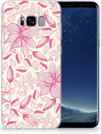 Samsung Galaxy S8 Plus TPU Case Pink Flowers