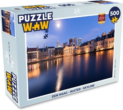 Puzzel Den Haag - Water - Skyline - Legpuzzel - Puzzel 500 stukjes