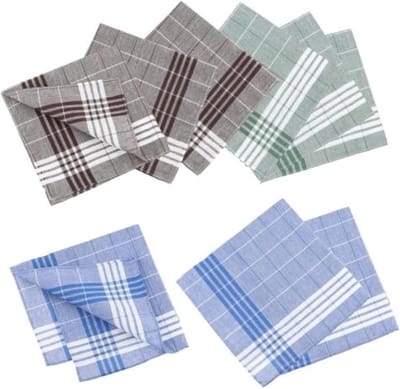 Set van 9 Herbruikbare Herenzakdoeken van 100% Katoen, Traditioneel Ontwerp, Multicolor (40 x 40 cm) - Ideaal voor Dagelijks Gebruik en Speciale Gelegenheden