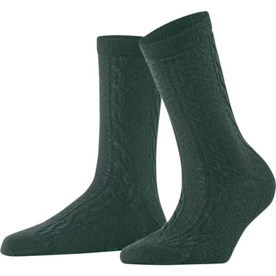 FALKE Declivity eenkleurig wol sokken dames groen - maat 35-38