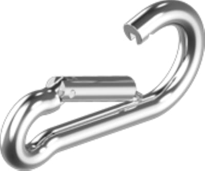 Karabijnhaak - Musketonhaak - 4x40mm - RVS 316 - Zeewaterbestendig - 5 stuks