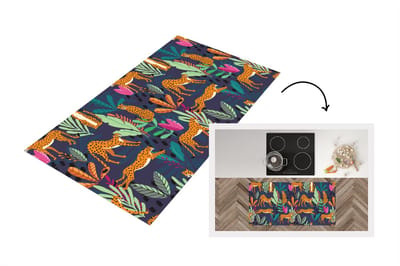 Keukenloper - Loper keuken - Patroon - Cheetah - Jungle - 120x60 cm - Keukenloper vinyl