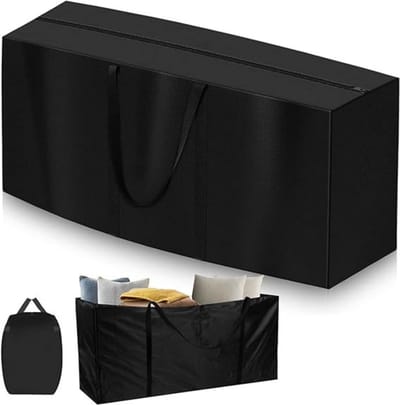 Zylo® Tuinkussenhoes - Tuinmeubelhoes - Tuinkussenhoes Opbergtas - ‎173 x 76 x 51 cm - Zwart