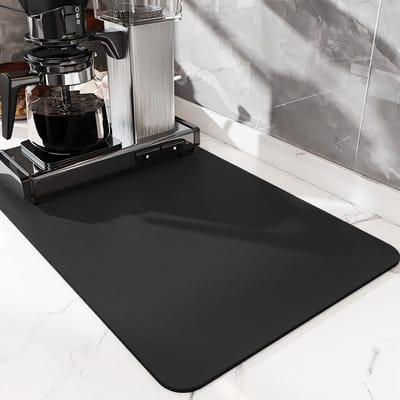 Dailygoods- Droogmat - 40 x 30 cm - Waterabsorberend - Antislip Rubber - Keuken - Effectieve Vlekkenverberging - Afwasmat