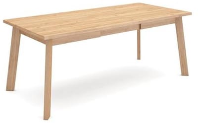 Moderne Eettafel voor Keuken en Woonkamer | 200 cm | Geschikt voor 10 Personen | Houten Poten