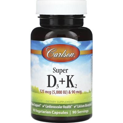 Super D3 + K2, 90 Vegetarische Capsules