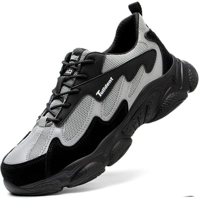 Heren Werk Veiligheidsschoenen Anti-lek Werk Sneakers Mannen Onverwoestbare Werkschoenen Laarzen Mannen Lichtgewicht Heren Schoenen Veiligheidsschoenen 35 gray