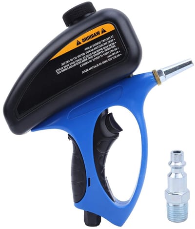 Pneumatische zandstraalpistool met kleine nozzle voor glas en anti-roest toepassingen, 23 x 18 x 9 cm