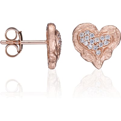 Orphelia 'Hazel' Dames 925 Sterling Zilveren Stud Oorbellen - Roze ZO-7082/1