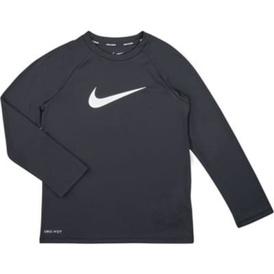 Nike Swimwear - T-shirt LM - Maat 122/128 - Meisjes - ZWART -