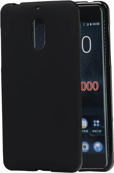 BestCases.nl Nokia 6 TPU back case hoesje Zwart