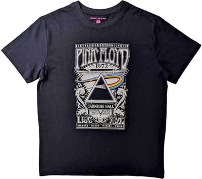 Pink Floyd - Carnegie Hall Poster Kinder T-shirt - Kids tm 2 jaar - Zwart