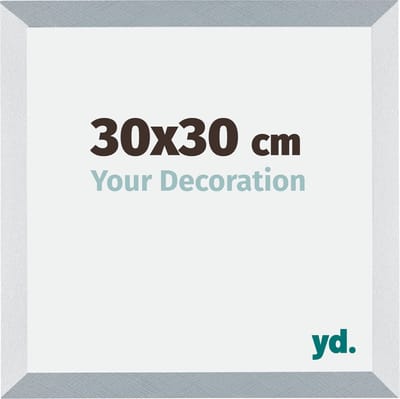 Your Decoration - Fotolijst 30x30 cm - MDF - Aluminium Geborsteld - Mura