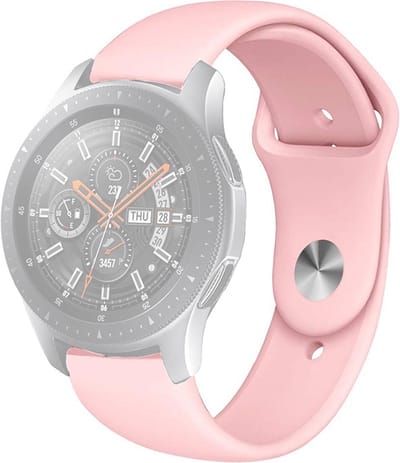 Siliconen bandje - geschikt voor Garmin Venu (2 Plus) / Venu SQ (2) / Vivomove (Style - Sport) / Vivoactive 3 / 5 / 6 / Forerunner 55 / 165 / 245 / 645 / 570 - 42mm - roze