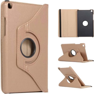 Ntech Hoesje Geschikt Voor Samsung Galaxy Tab A 8.0 (2019) Draaibaar Hoesje - Goud