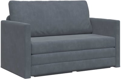 Slaapbank - Uitklapbaar - Slaapstoel - Logeerbed - Zetelbed - Slaapfauteuil - Vouwbed - 2 persoons - Zeer comfortabel - Grijs