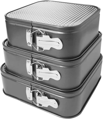 Famanu – Springvorm set Ø 18 20 22 cm met afneembare bodems, lekvrije cheesecake bakvormen voor veelzijdig gebruik