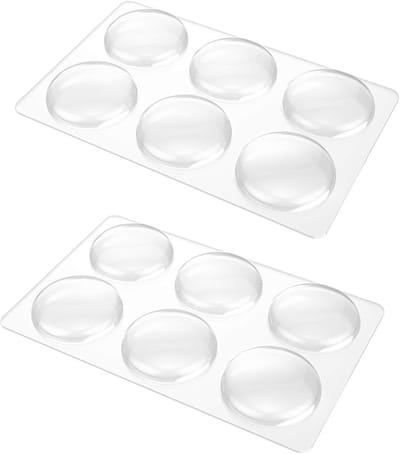 Zelfklevende Deurbeschermers - 12 Stuks - Deurstopper - Deurklink Buffers - 4 x 4 x 0,8 cm - PU - Muurbeschermer - Flexibel - Deurstoppers - Voor Elk Oppervlak, Beschermt Deurkruk en Wand, Meubels - Voor Meubelbuffers - Transparant