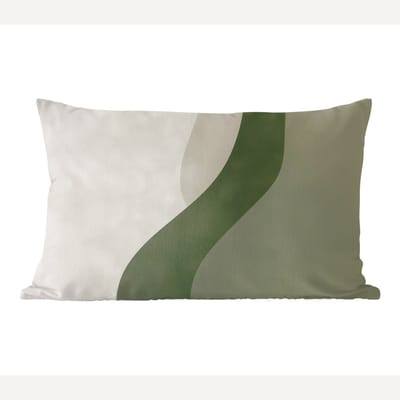 Sierkussens - Kussentjes Woonkamer - 60x40 cm - Japandi - Groen - Abstract - Modern